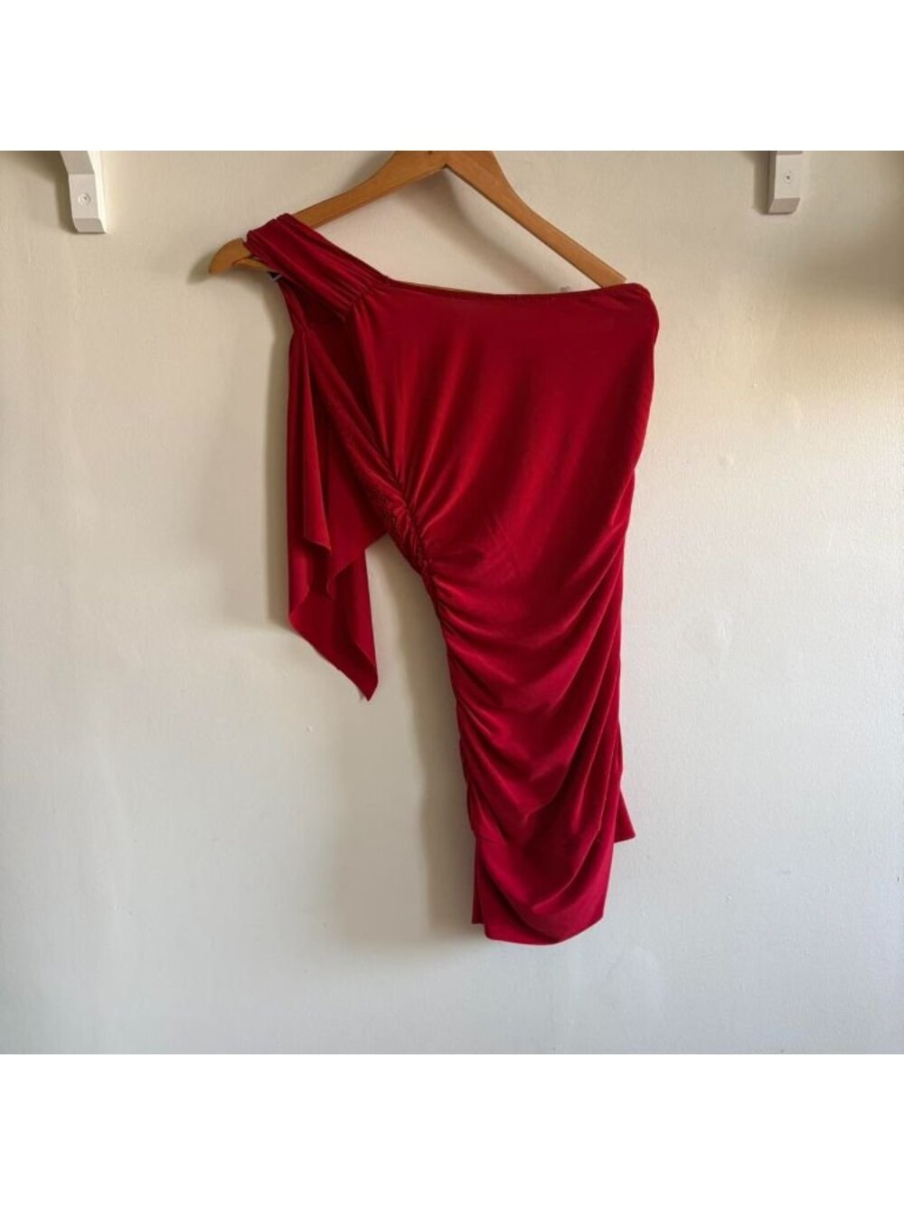 Y2K One Shoulder Ruched Mini-Dress— FD - Picture 6 of 6